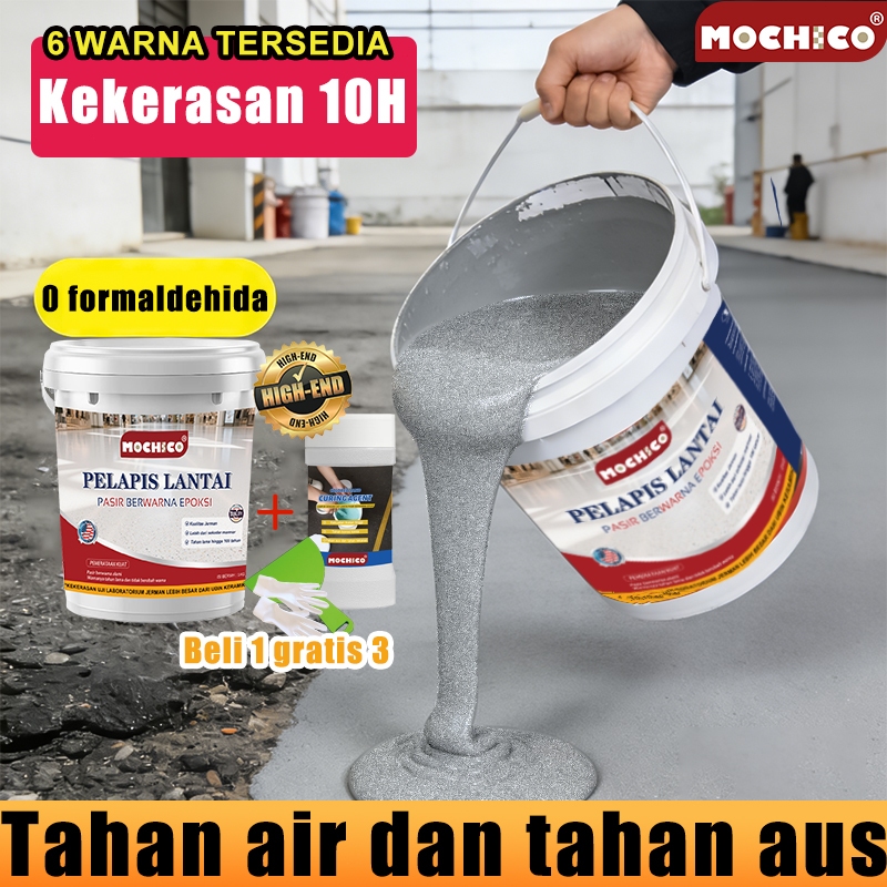 MOCHICO cat lantai 10 dalam 1 CatLantai Cocok untuk Bengkel GudangPabrik Garasi Tahan air tahan lemb