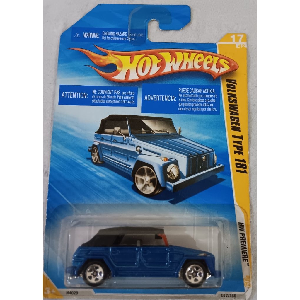 HOT WHEELS VOLKSWAGEN TYPE 181/HW PREMIER/VW SAFARI CAMAT