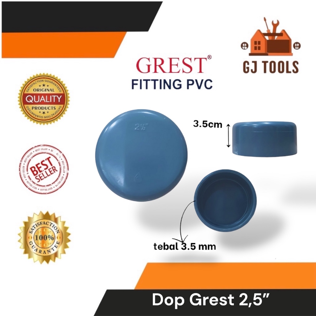 DOP - DOP GREST UKURAN 2,5 INCH - PENUTUP PIPA UKURAN 2,5 INCH