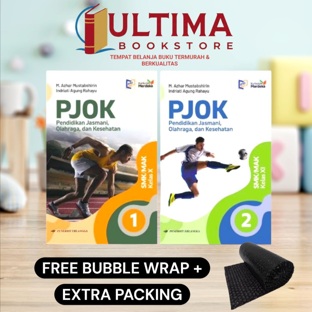 NEW ORIGINAL BUKU PJOK UNTUK SMK/MAK KELAS 10,11 / X,XI KURIKULUM MERDEKA ERLANGGA
