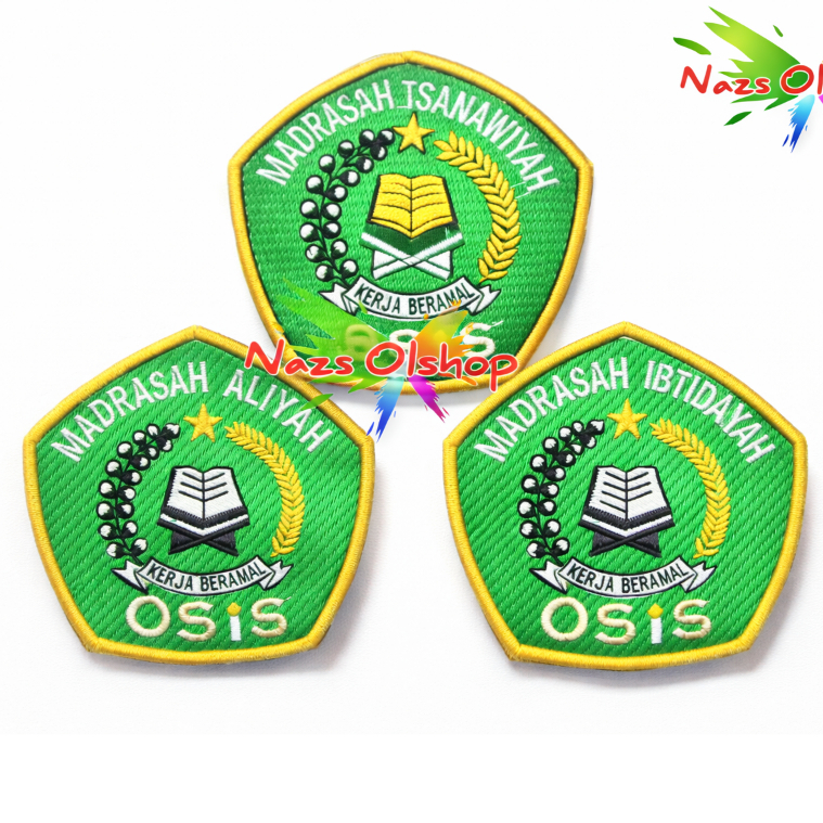 Bet Logo Osis Sekolah Madrasah Ibtidaiyah Tsanawiyah Aliyah MI MTS MA Bordir