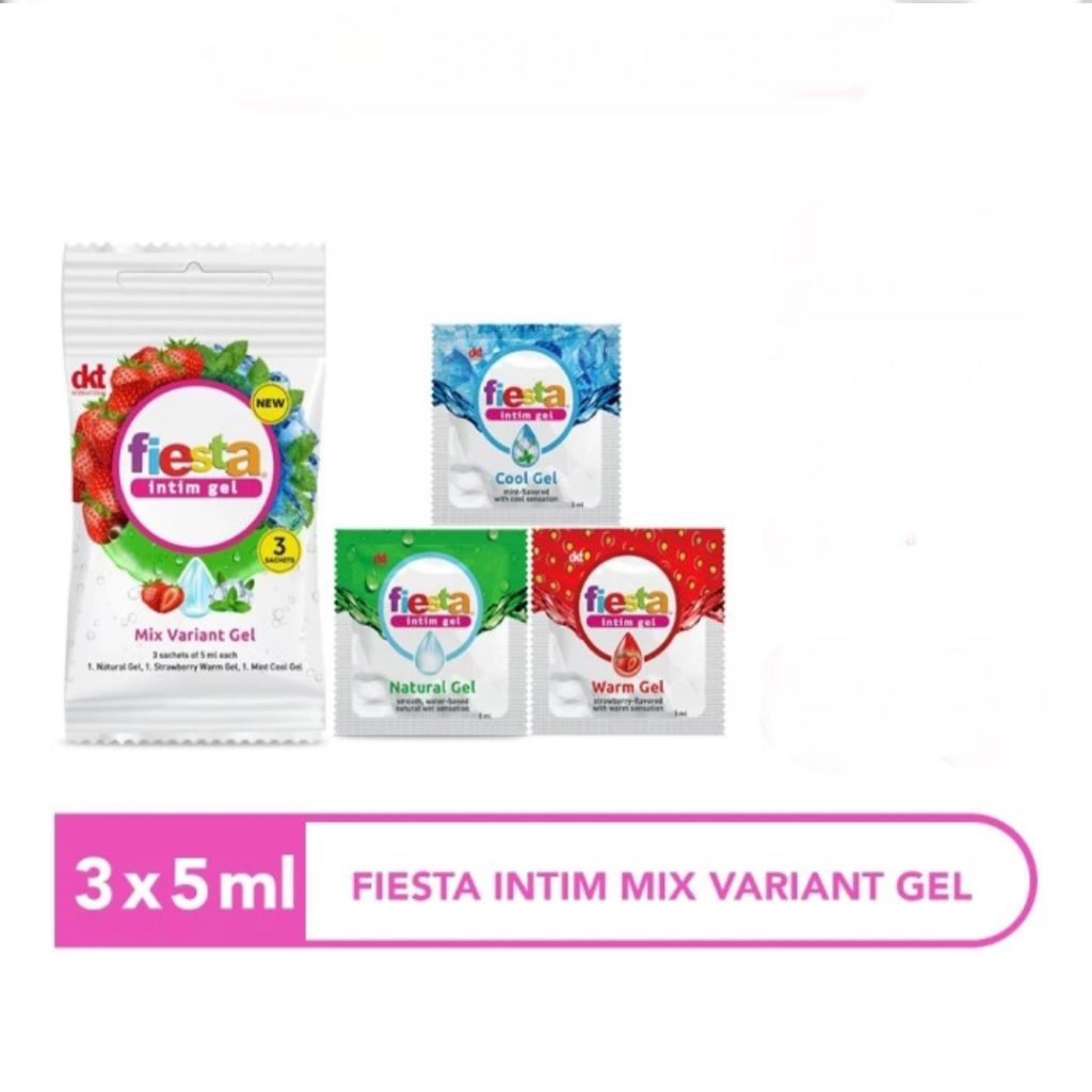 Lubricant Fiesta Intim Gel Sachet - Pelumas Gel Fiesta