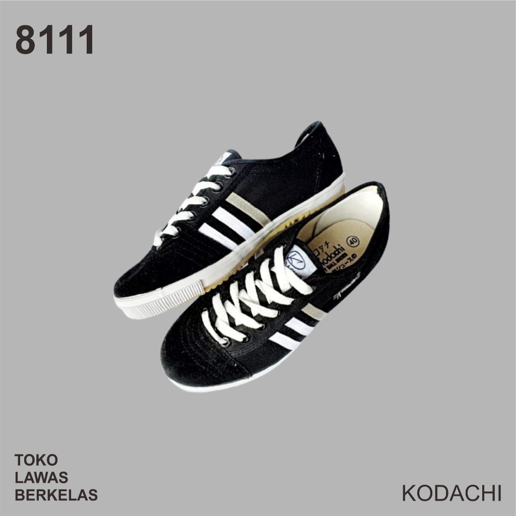 Sepatu Kodachi 8111 Hitam Putih  8111 Black White  8111 HP. Kodachi Hitam 8111 HPH Kodachi Shoes
