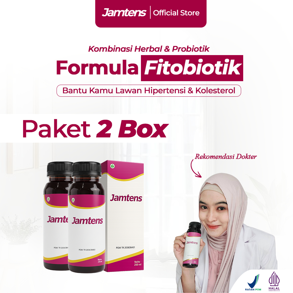 Jamtens  2 Box Herbal Fermentasi FITOBIOTIK - Minuman Kombinasi Herbal Sirih Merah & Seledri - Memba