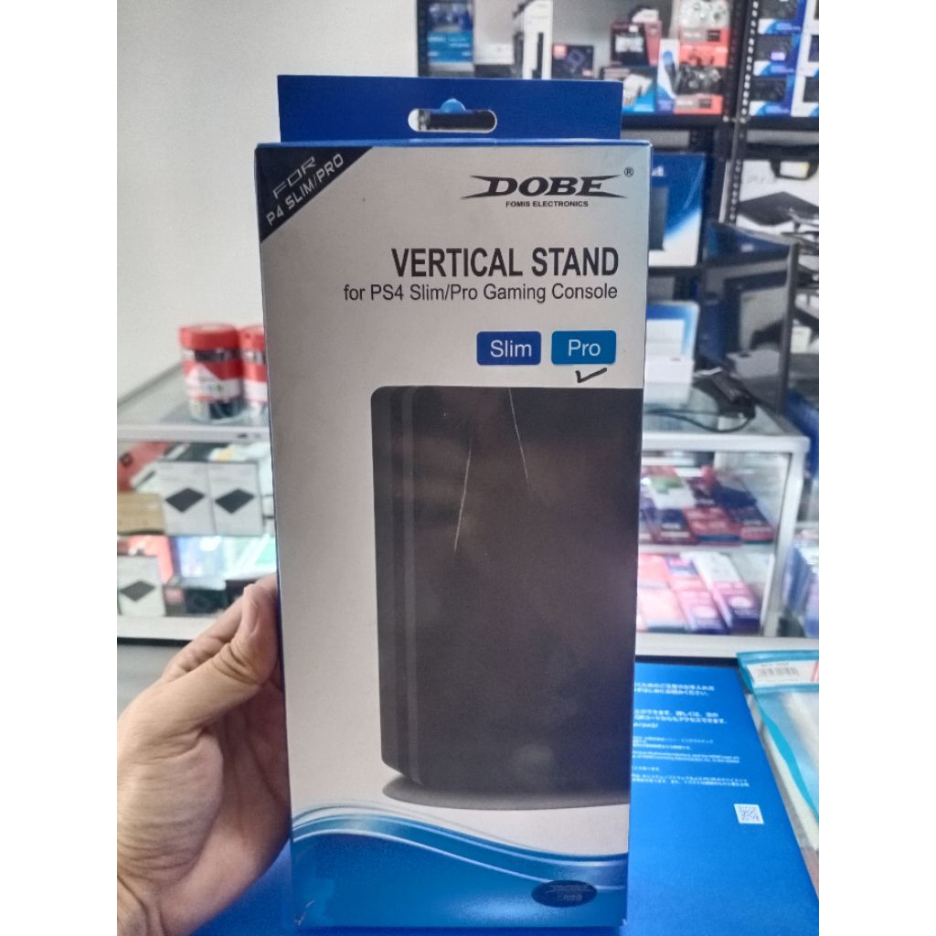PS4 Vertical Stand DOBE Transparan PS4 Slim PS4 Pro Transparent vertical stand