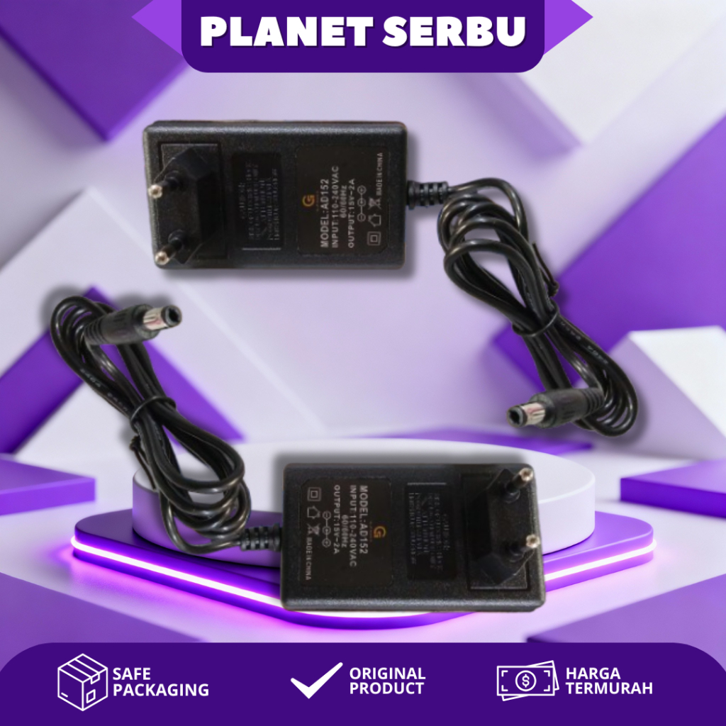 Charger Speaker G-Power Adaptor AD920 9V 2A - Charger AC DC Power Supply Jack 5.5 x 2.1mm Untuk CCTV