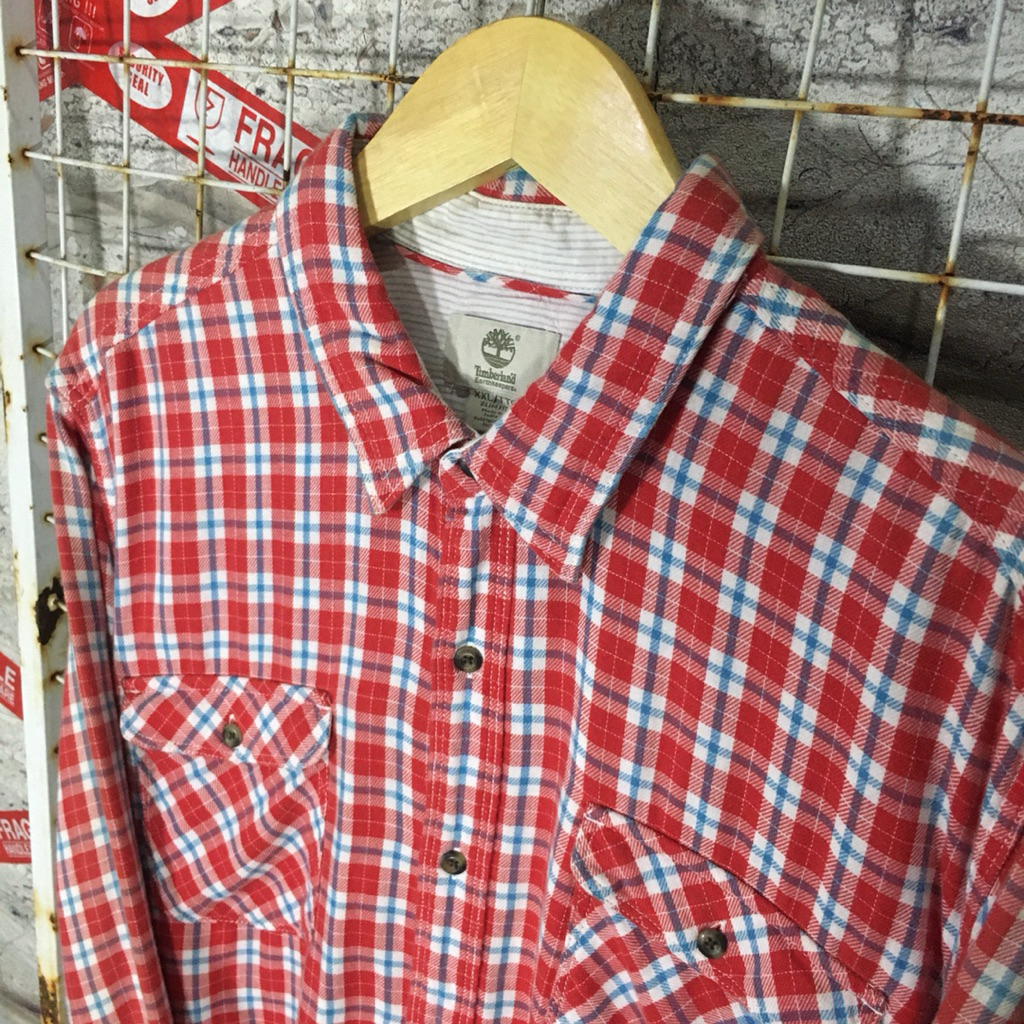 Kemeja Flannel Second Brand semi wool Branded . 04020