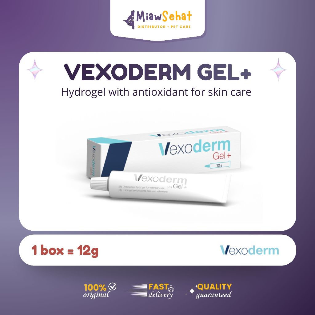 Vexoderm Gel+ Vexoderm Gel Plus pengobatan untuk luka anjing kucing
