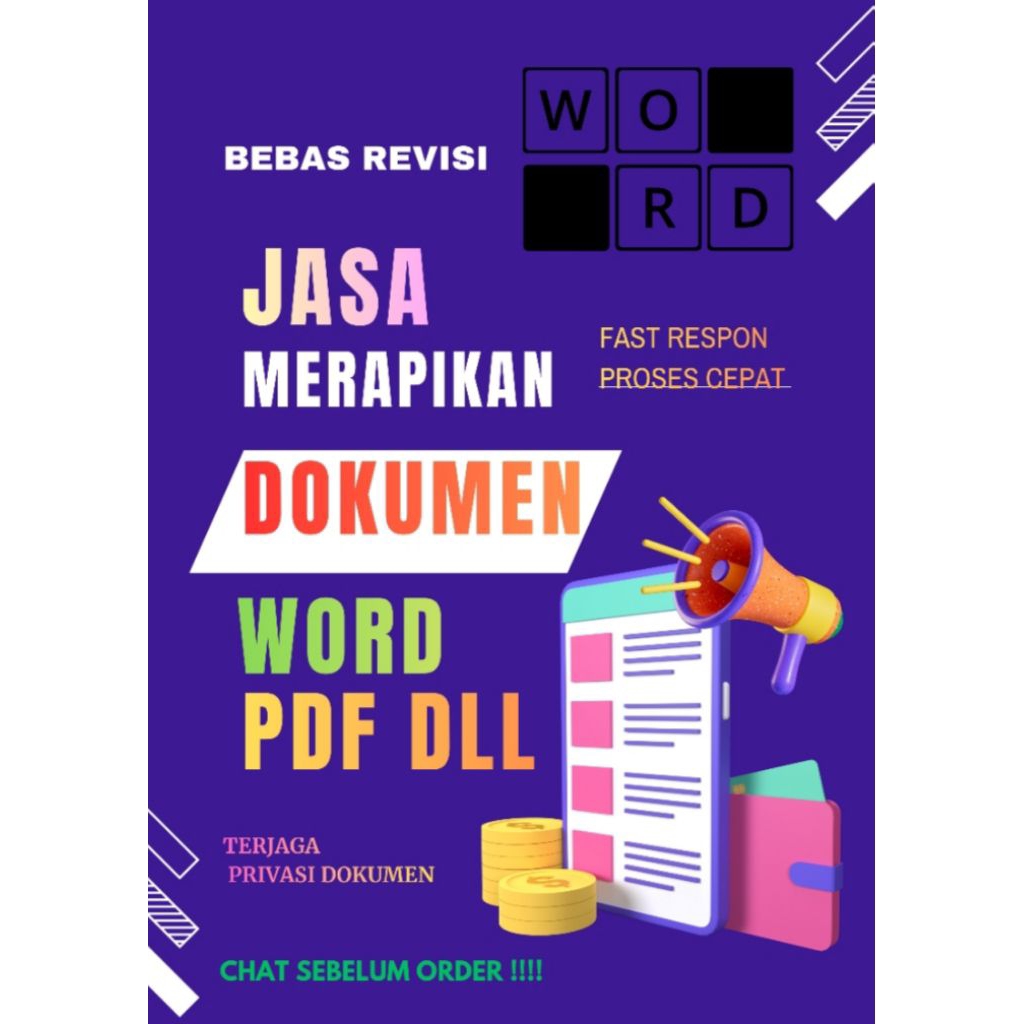 JASA EDIT KETIK FILE WORD, PDF, PPT BEBAS REVISI