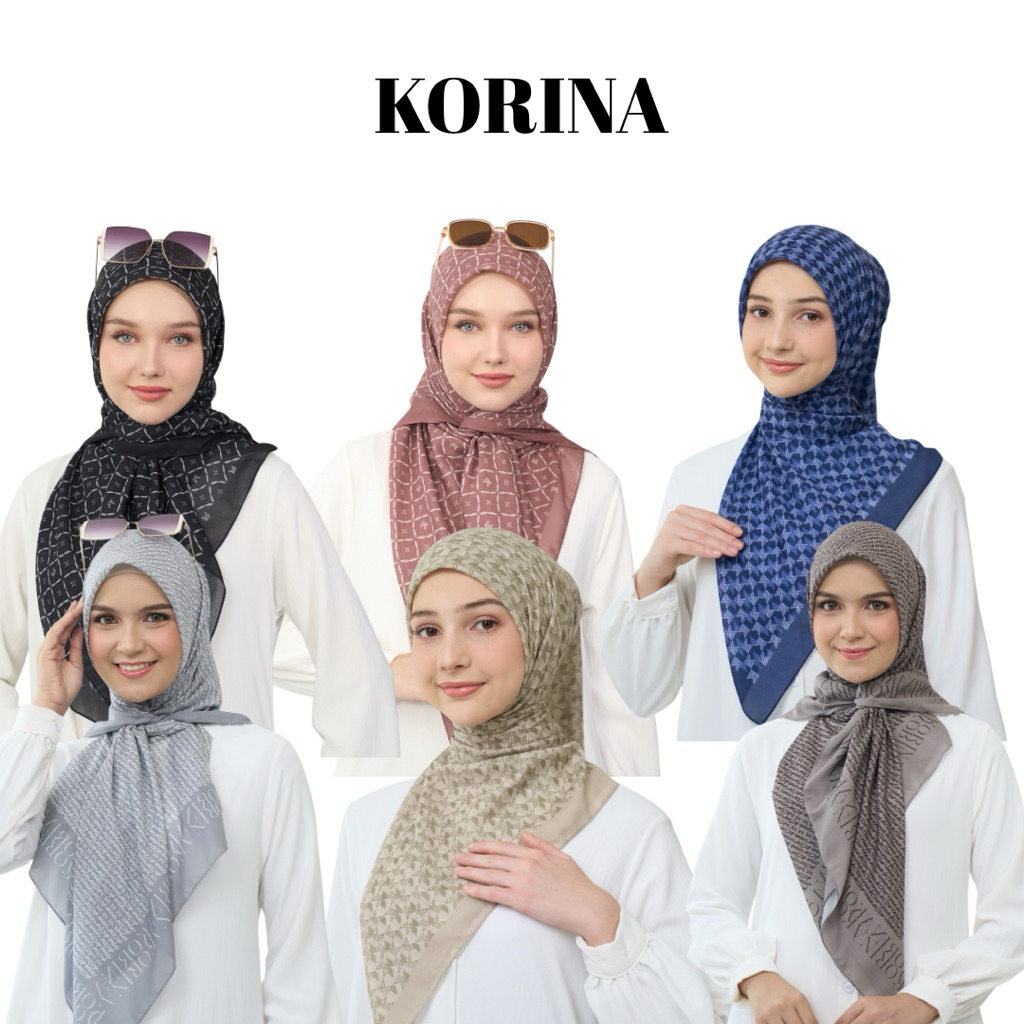 Korina scarf Terbaru Keyzie scarf / Violane scarf/ Delphi scarf Korina (READY STOCK)