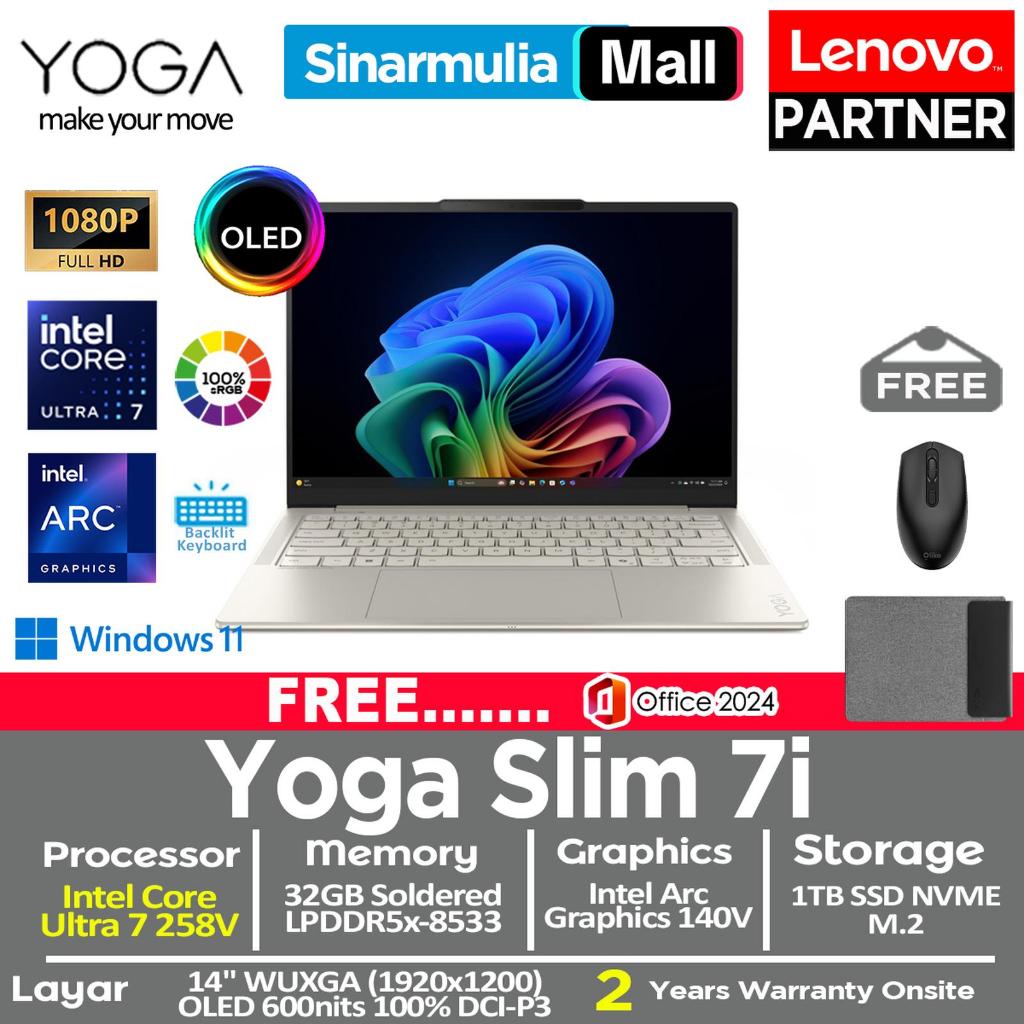 Lenovo Yoga Slim 7i Ultra 7 258V 1TB SSD 32GB WUXGA OLED 100%sRGB Win11+OHS
