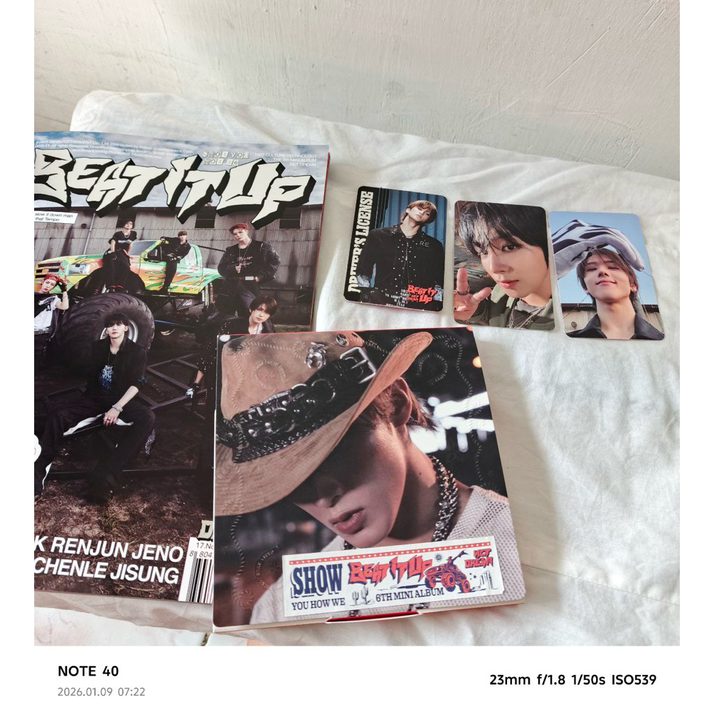 Pc haechan album pb beat it up unsealed pc haechan mark jisung + digipack mark