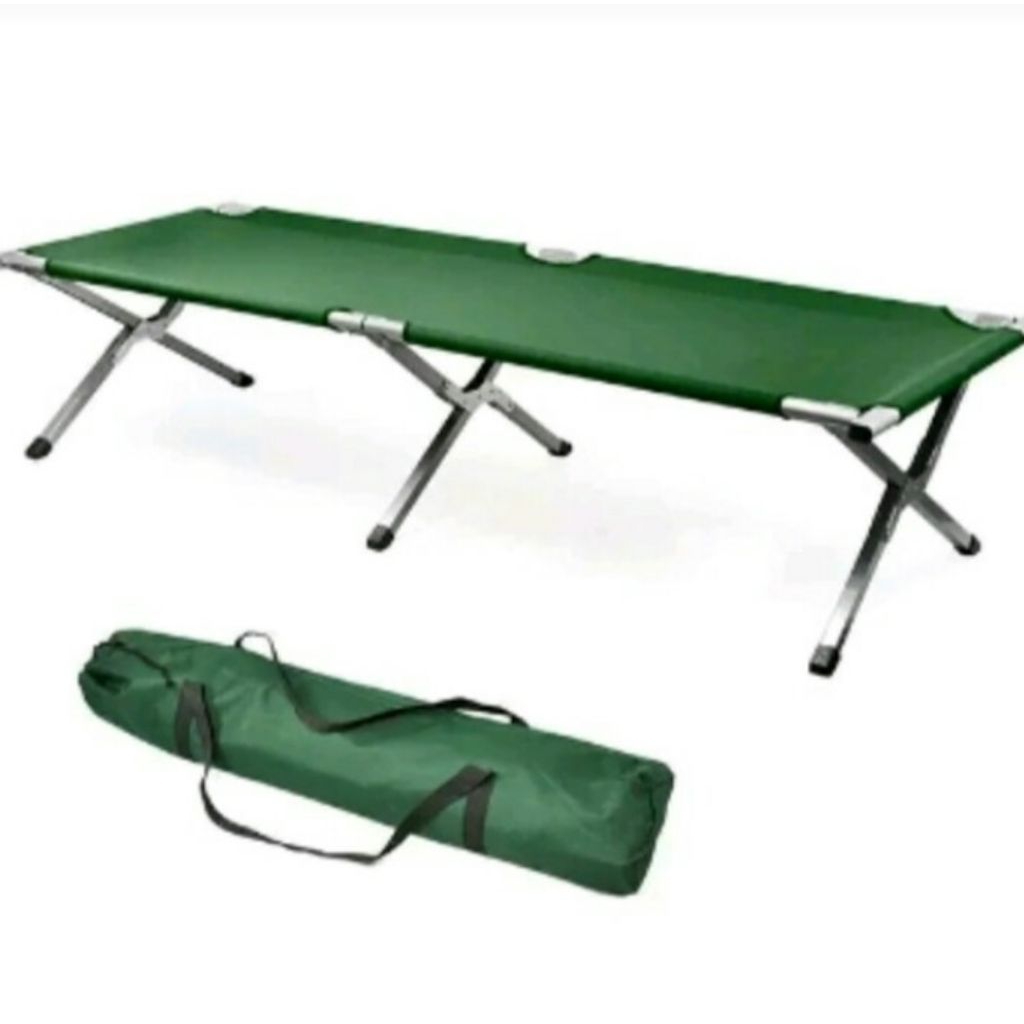 velbed alminium tempat tidur lipat outdoor lapangan kuat beban 150kg/,tempat tidur lipat TNI polri