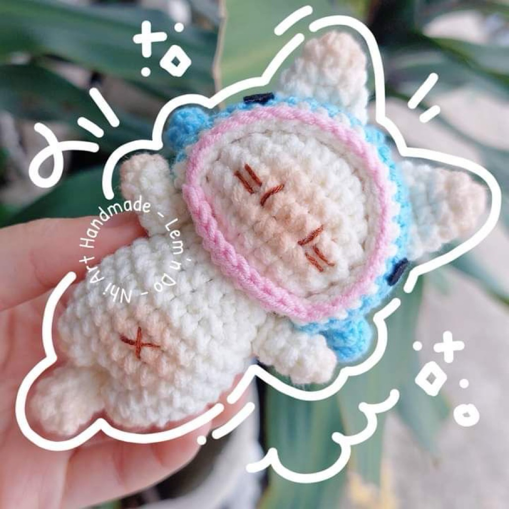 Mini plush keychain/gantungan kunci kucing with custom hat (DM UNTUK CUSTOM HAT)