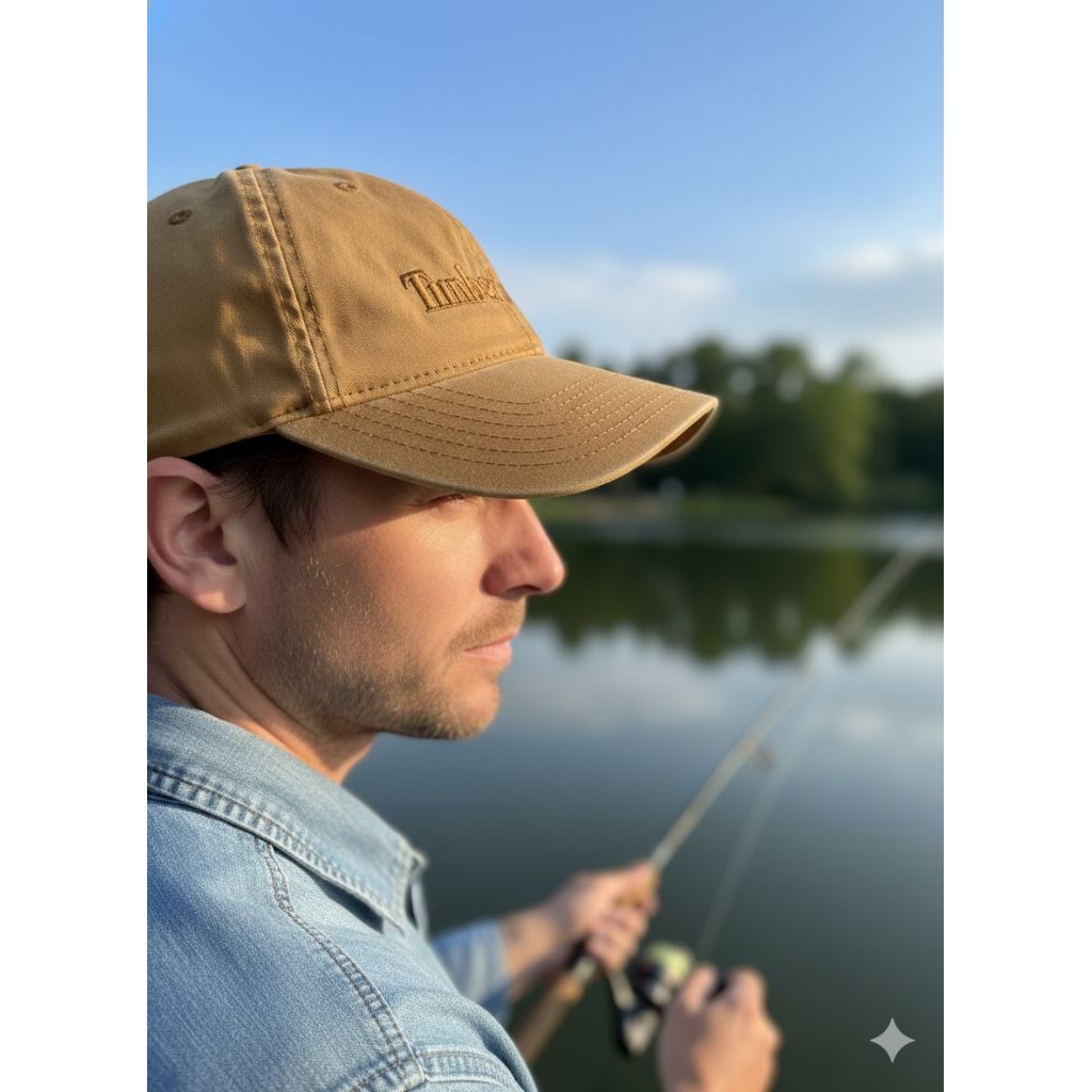 ORIGINAL timberland, topi warna coklat muda