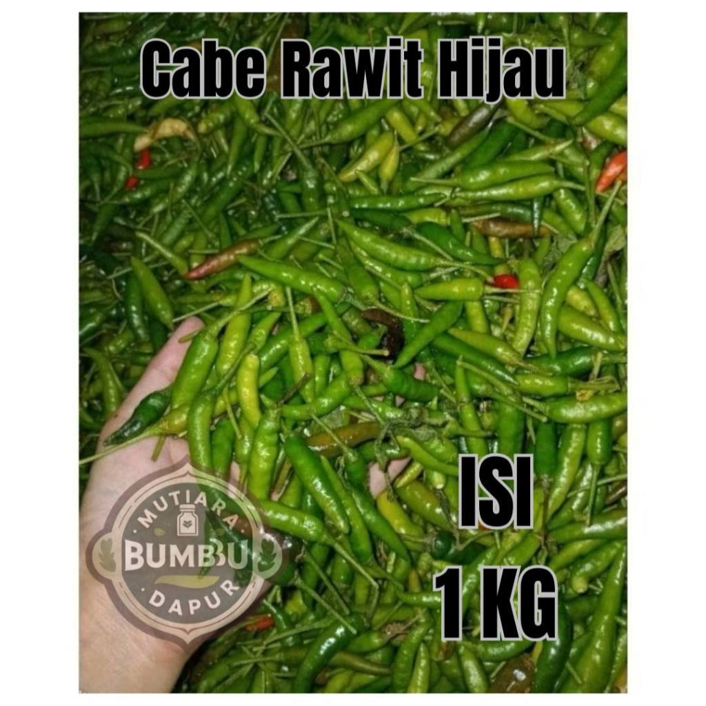 Cabe rawit hijau segar per 1 kg - cabe rawit hijau gunung