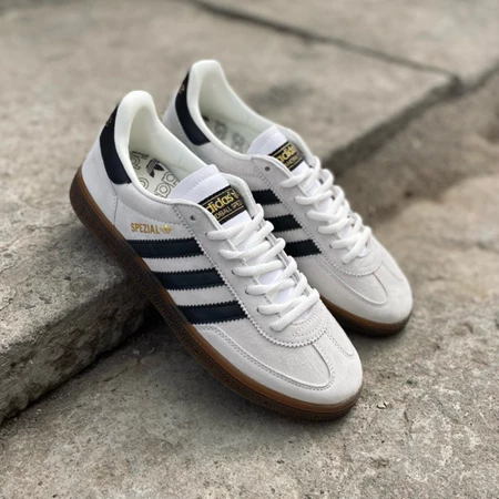 Sepatu Pria Sepatu Spezial White Black Sneakers Casual Spezial White Line Black