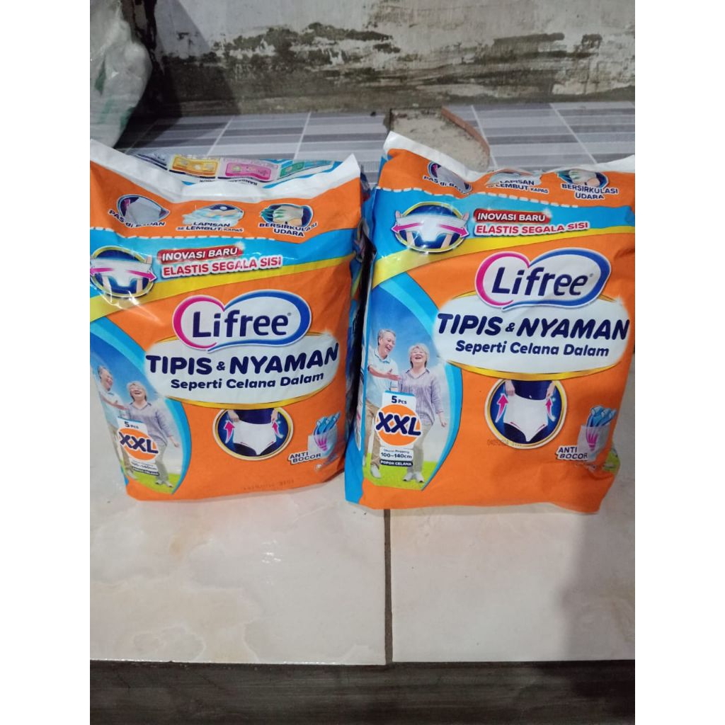 popok dewasa lifree celana xxL 5