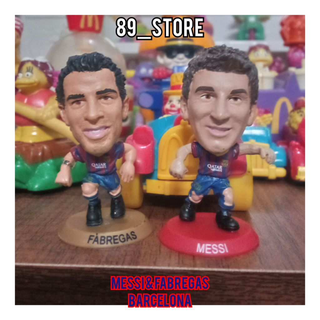 Figure Soccer Soccerstarz Messi & Fabregas Barcelona