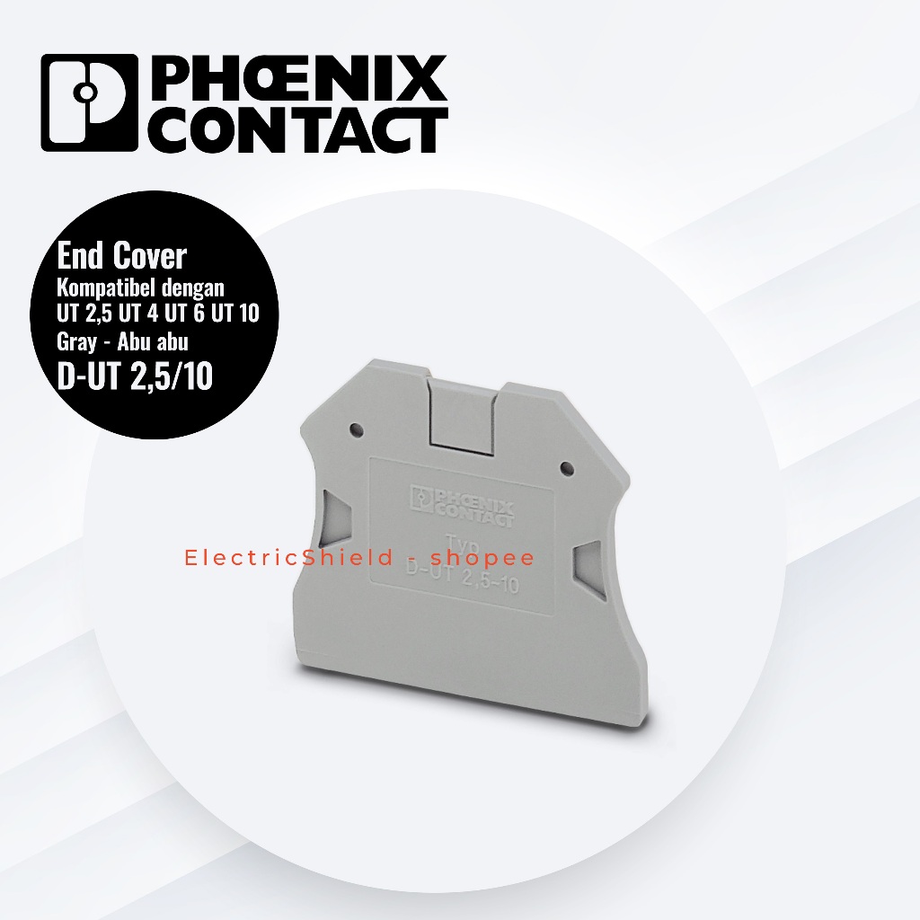 End Cover Phoenix Contact D-UT 2,5/10