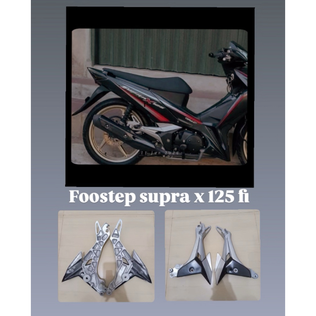 foostep postep pijakan kaki belakang supra x 125 new fi