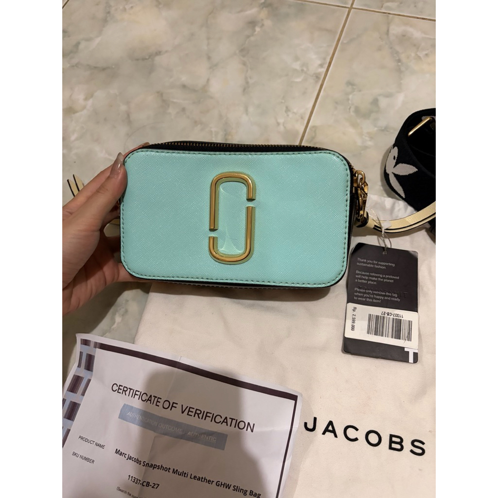 PRELOVED Marc Jacobs Snapshot Multi Leather GHW Sling Bag ORIGINAL