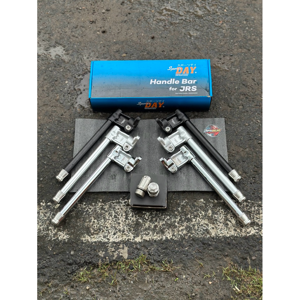 Stang Stir Jepit JRS Set Aluminium Import Set Jalu Balance Peninggi Stainles PNP Shock Skok Depan Ni