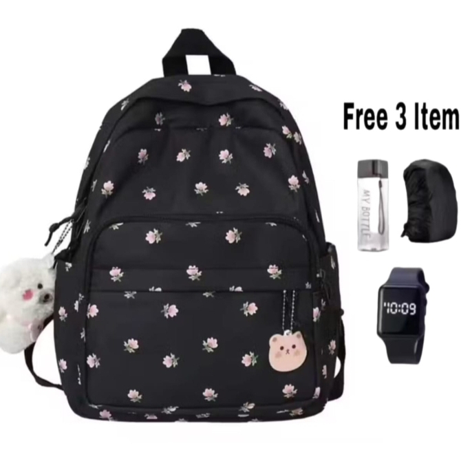 Tas Ransel Sekolah Siswi Sd Smp Kapasitas Besar Muat Laptop Tas Piknik Tas jalan anak perempuan Tas 