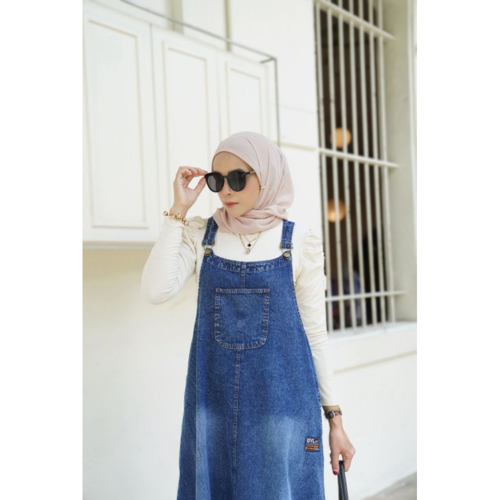 NEW OVERALL JEANS WASHING PREMIUM LD 112 - 120 PB 145  ADEM DAN NYAMAN