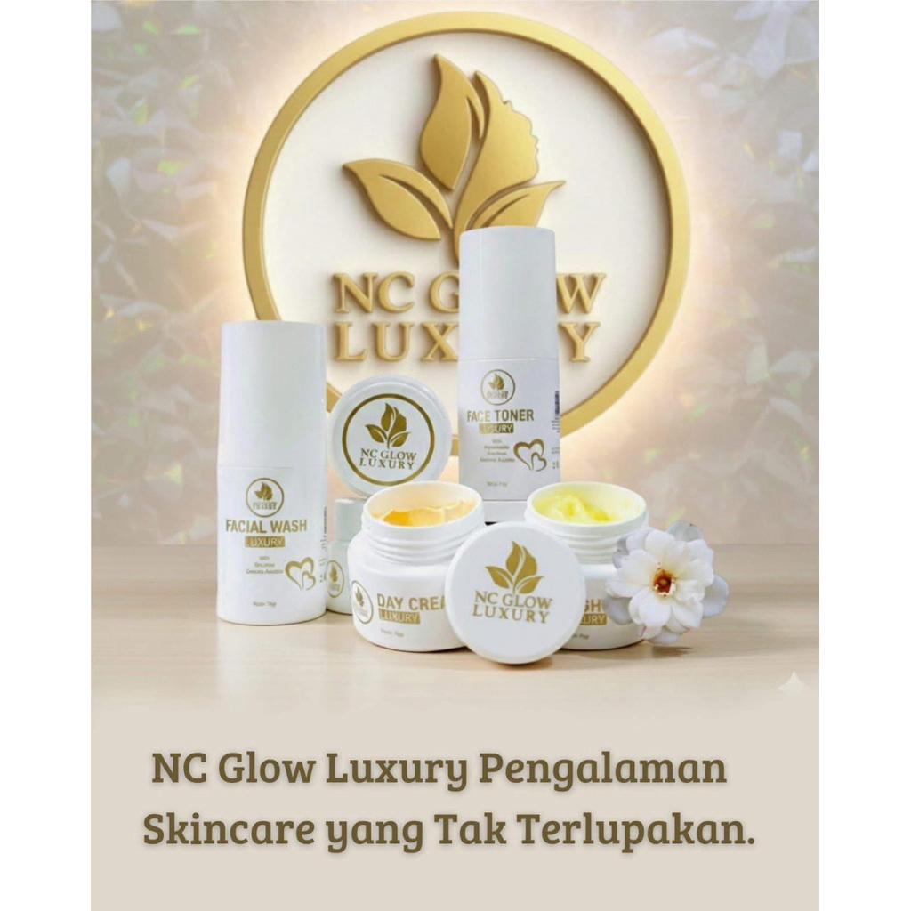nc glow luxury readystock siap kirim / cream nc glow original 100% ampuh mencerahkan wajah aman bpom
