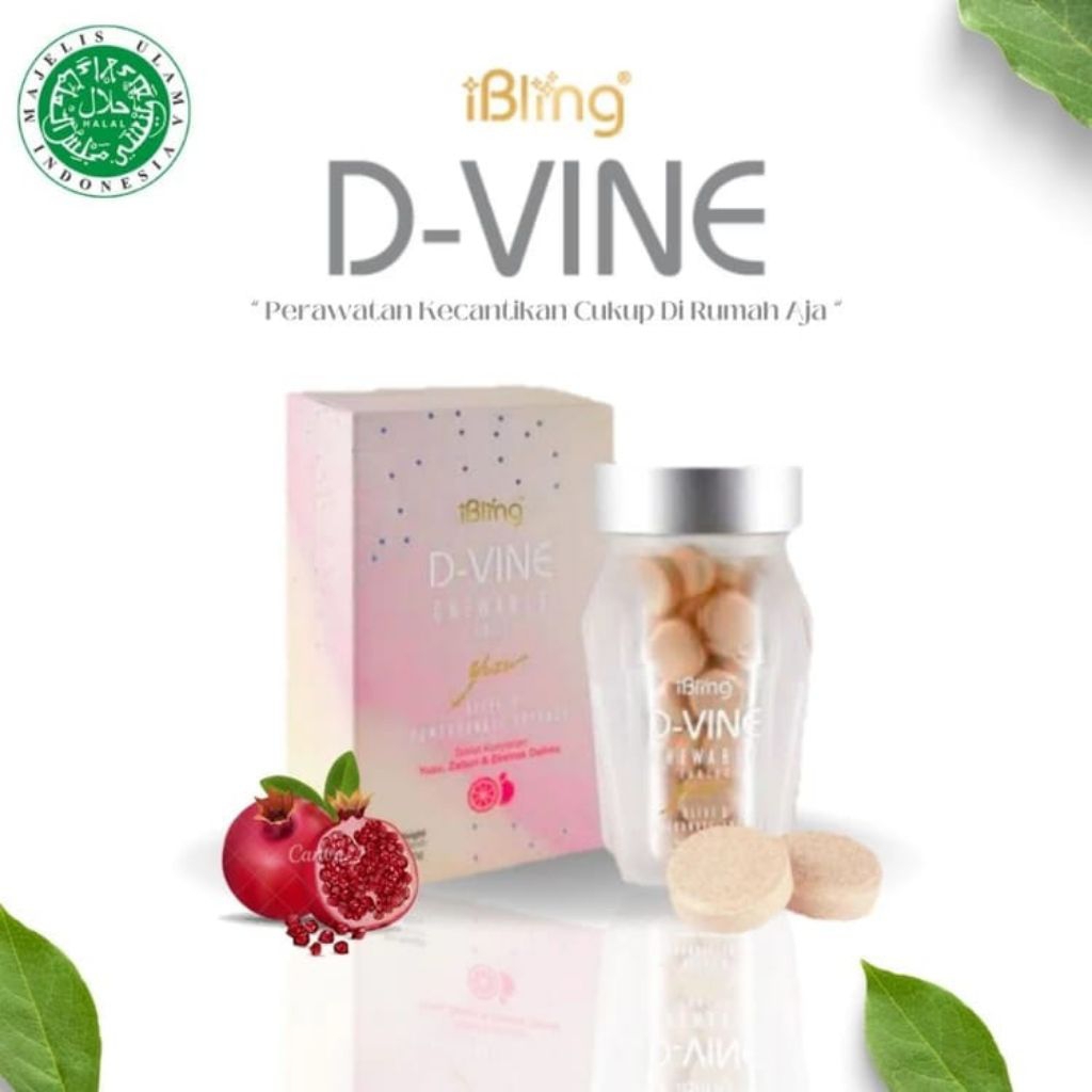 DVINE CANDY ORIGINAL COLLAGEN TABLET ISI 30 & 60 MENCERAHKAN GLOWING