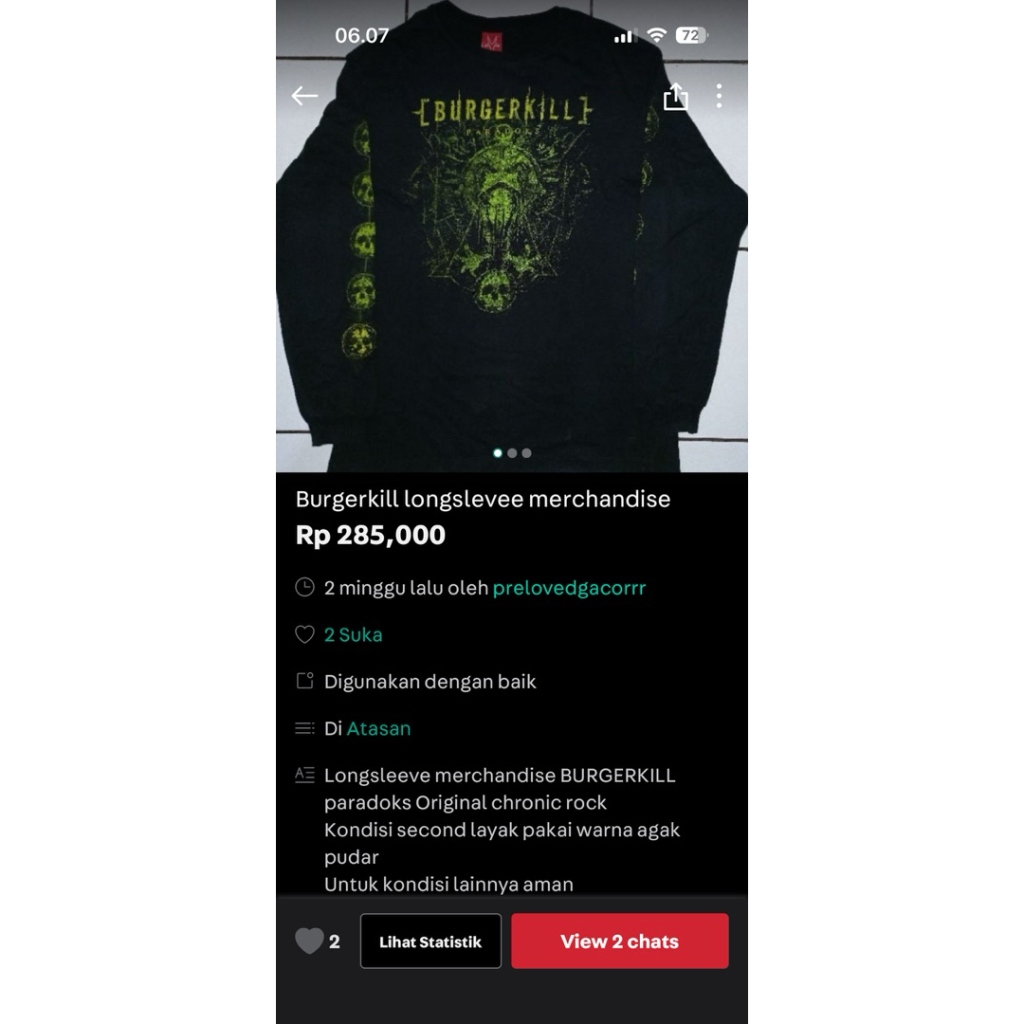 burgerkill longsleve paradoks