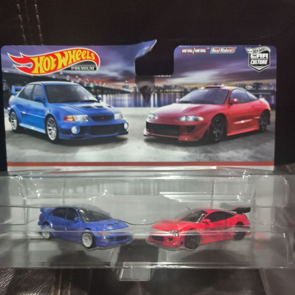 Hot Wheels Premium 2 Pack Mitsubishi Lancer Evo VI Mitsubishi Eclipse
