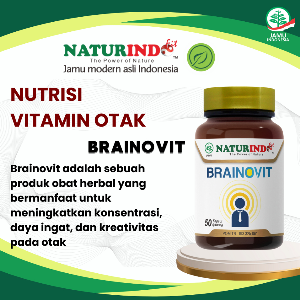 Vitamin Anak Brainovit Vitamin Otak Anak Cerdas Original Naturindo
