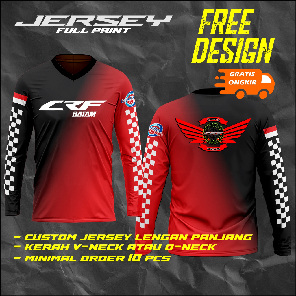 Jersey Custom Desain Suka Suka Jersey Lengan Panjang Jersey Trail