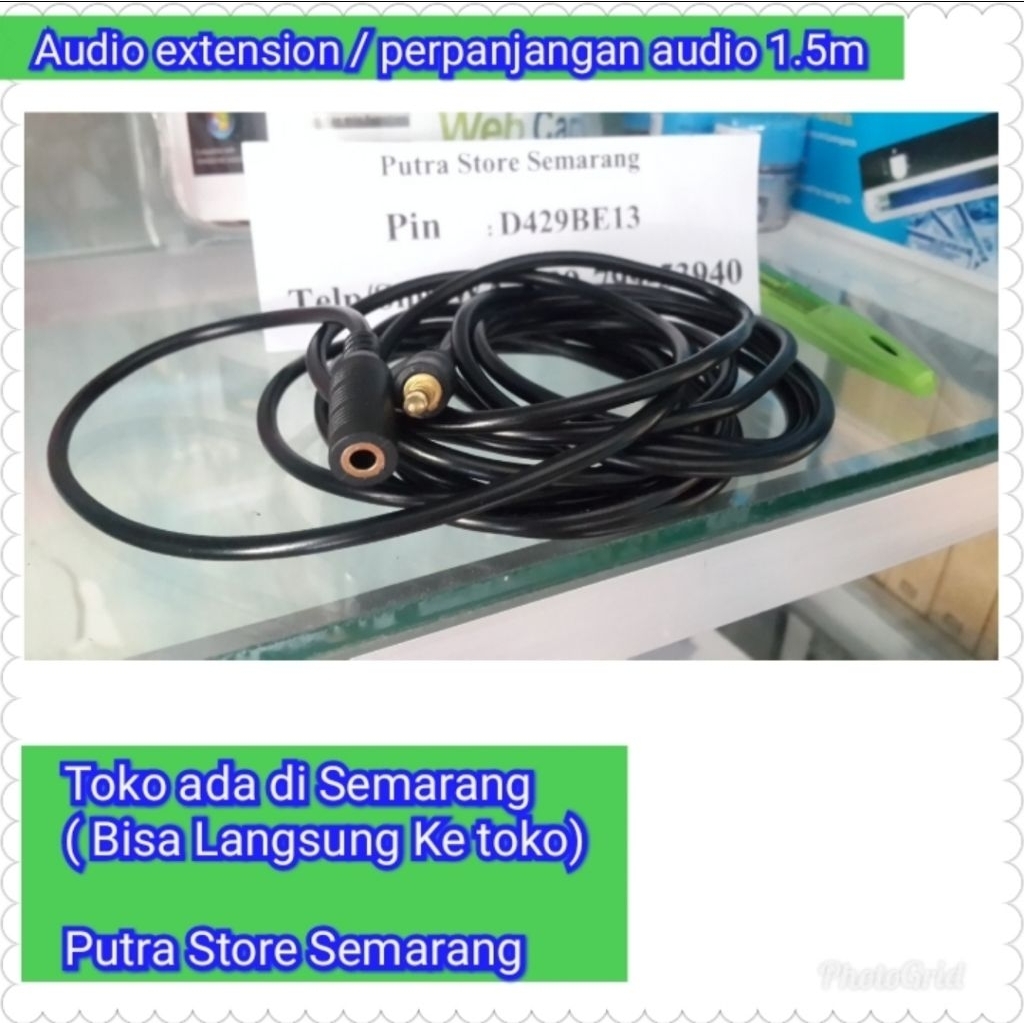 Audio Extension 1.5 meter Perpanjangan Audio Kabel audio Male to female kabel pemanjang speaker