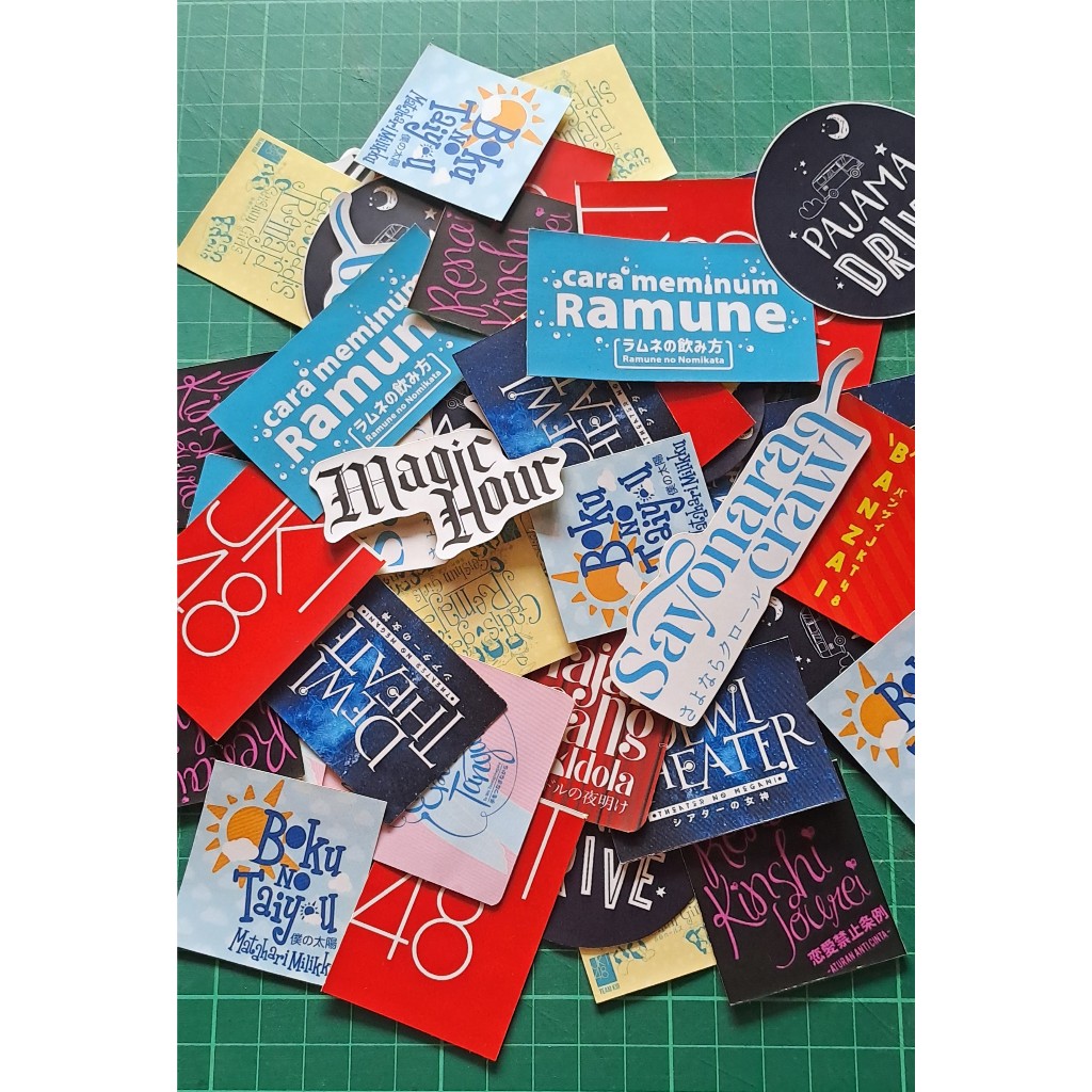 Stiker LOGO ALBUM JKT 48 | Sticker Cutting | Stiker Bontaq tema album JKT48 (RANDOM)
