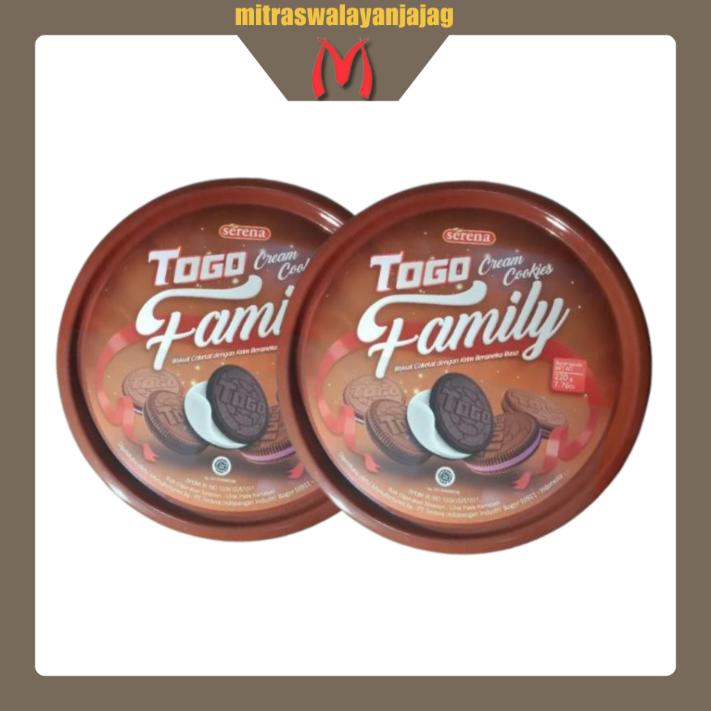 Serena Togo Family Cream Cookies 220gr - Kue Kaleng Lebaran