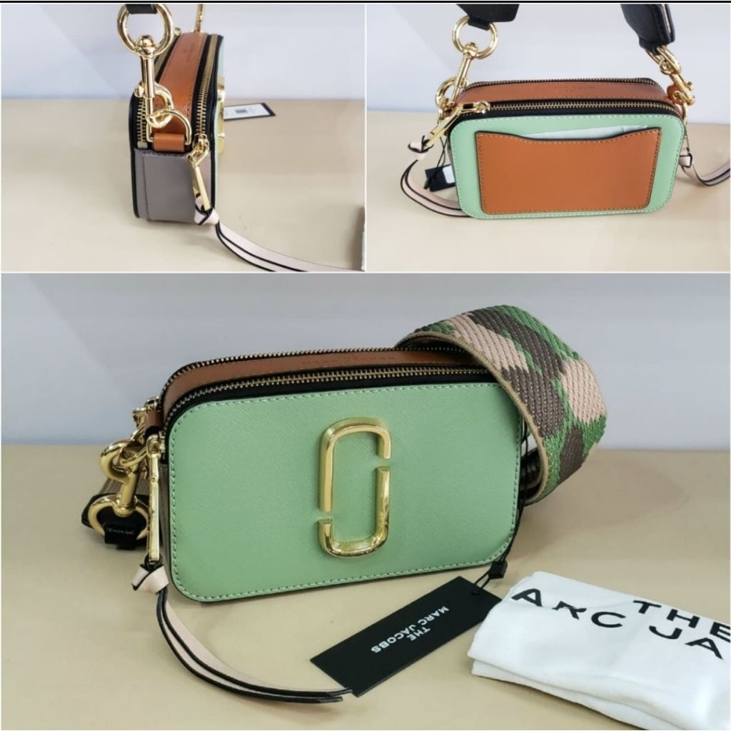 tas wanita MJ Snapshot Small Camera Bag, M0012007.Aspen Green Multi