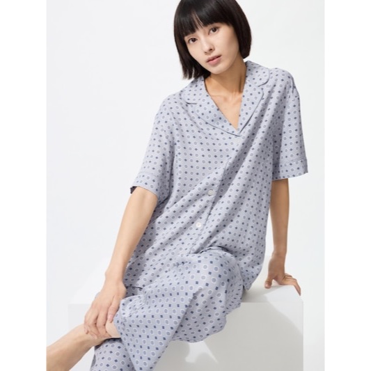 Uniqlo Satin Pajamas Short Sleeve