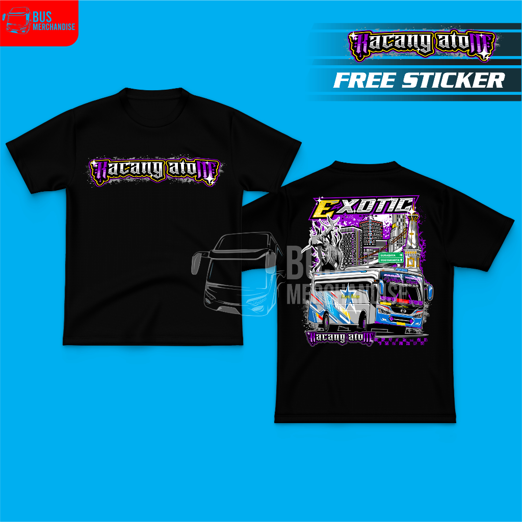 Kaos Baju Bus Mania Bismania Sumber Group Sugeng Rahayu Kacang Atom Katun