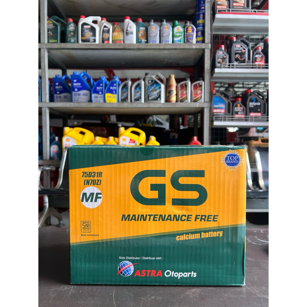 Accu GS MF N70Z / Aki Mobil GS Kering N70Z MF Untuk Panther, Hiace, L300, dll