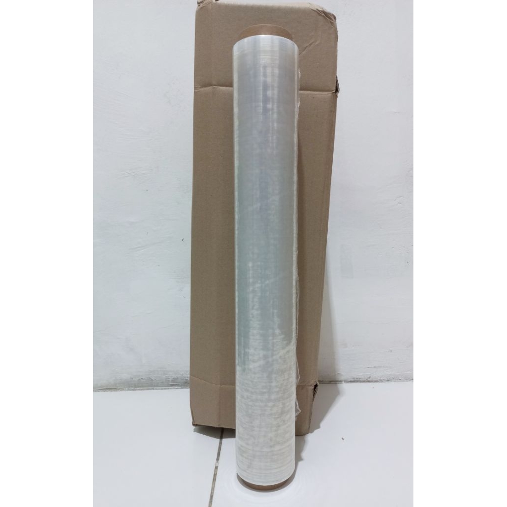 Plastik wrapping barang besar/stretch film/plastik wrap barang kardus uk 50cmx250m kuat dan tebal,fl