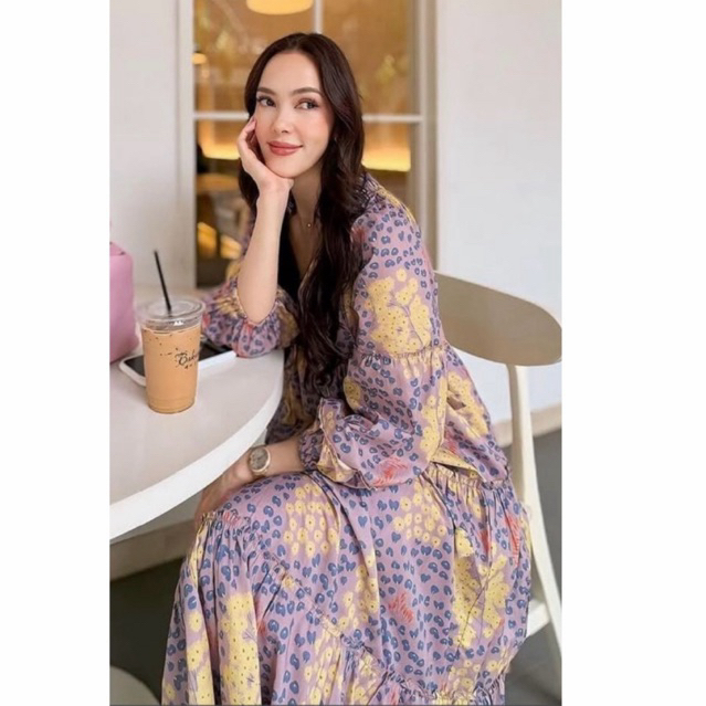 Preloved Kyrra Boho Dress Maxi All Size wanita