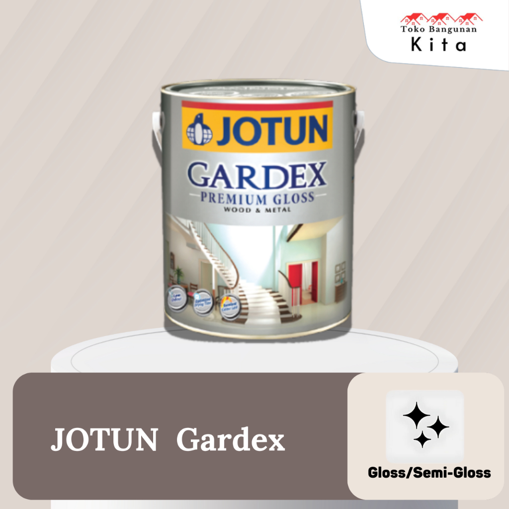 Jotun Gardex Cat Minyak Besi & Kayu Gloss/Semi-Gloss Liter