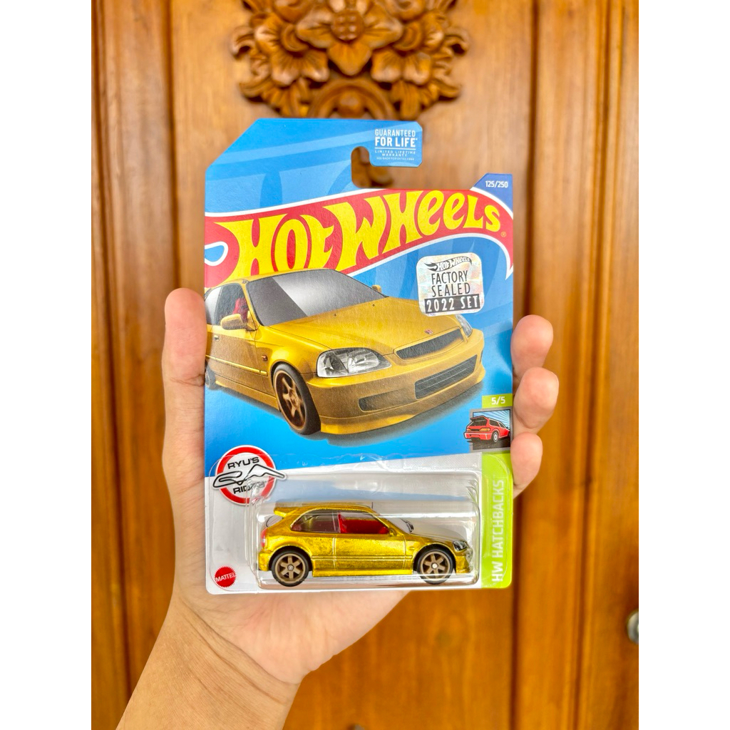 Hotwheels Super Treasure Hunt Civic Type R EK9 Gold Factory Sealed (THS)