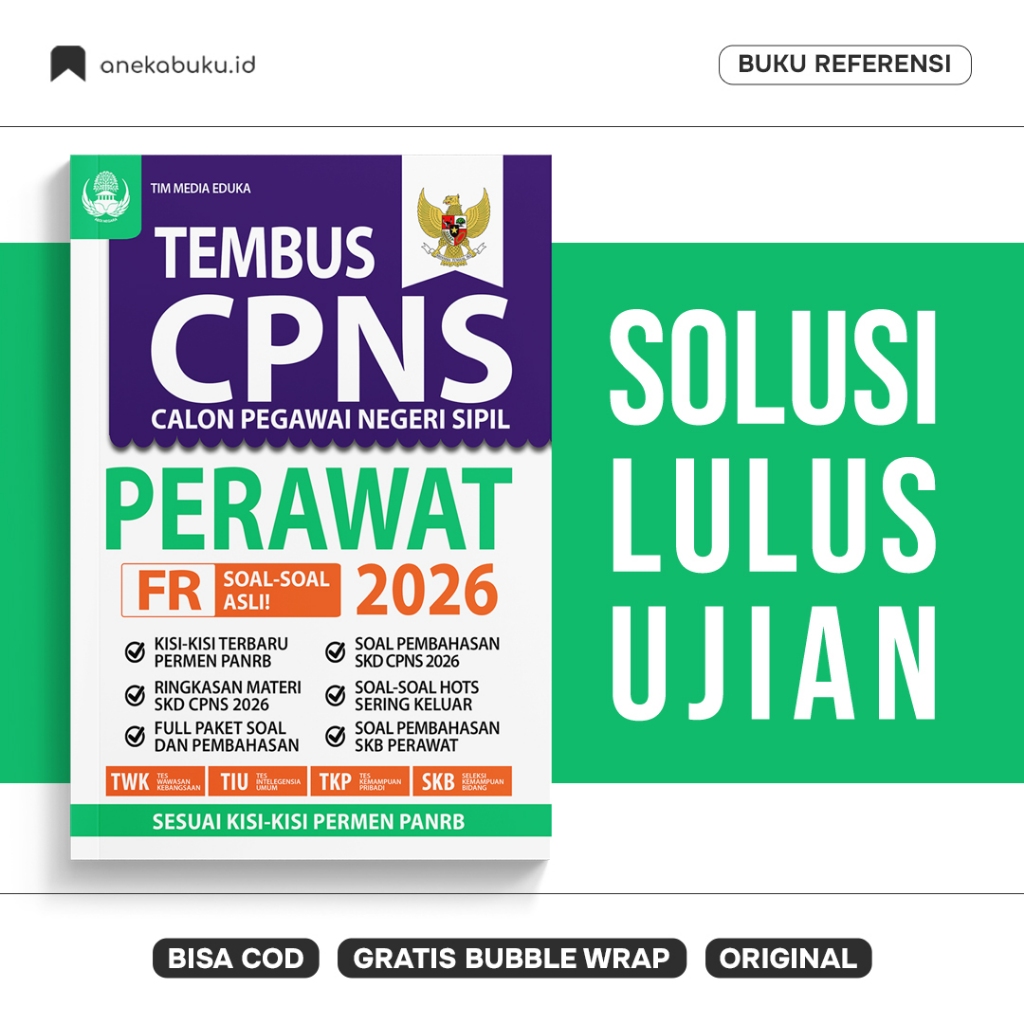 BUKU TEMBUS CPNS PERAWAT 2026 - Media Eduka