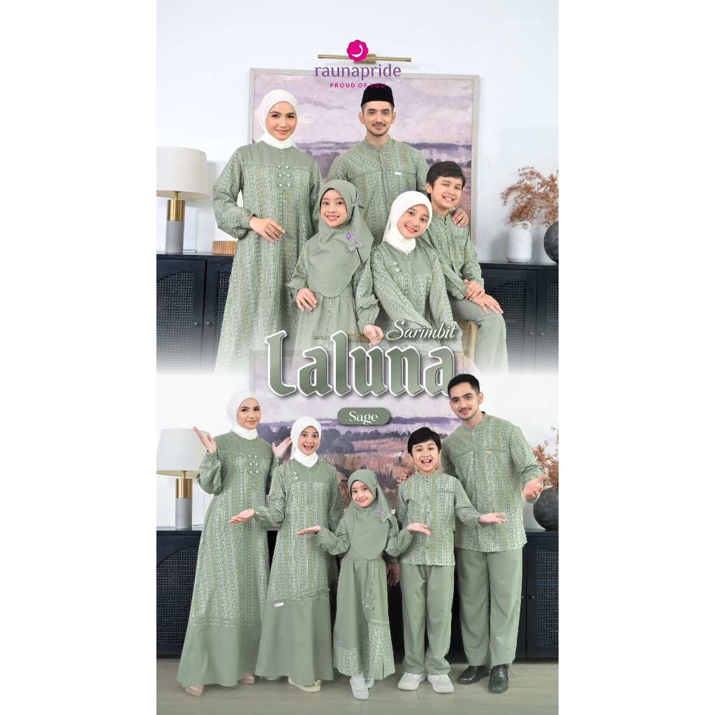 SARIMBIT 2026 LALUNA SAGE BY RAUNA / SARIMBIT RAUNA / RAYA 2026 / RAUNA / GAMIS RAUNA / KOKO DEWASA 