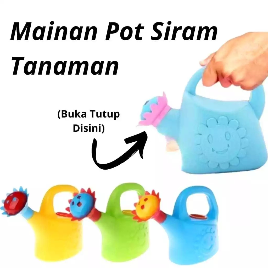 Mainan Anak Pot Siram Tanaman Desain Bunga Bahan Plastik Aneka Warna / Pot Siram Tanaman Mainan Anak
