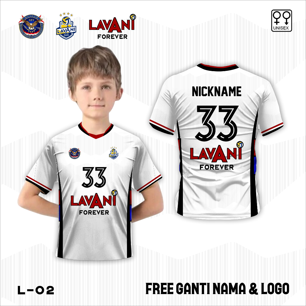Jersey Voli proliga baju volleyball LavAni kaos anak volley ball